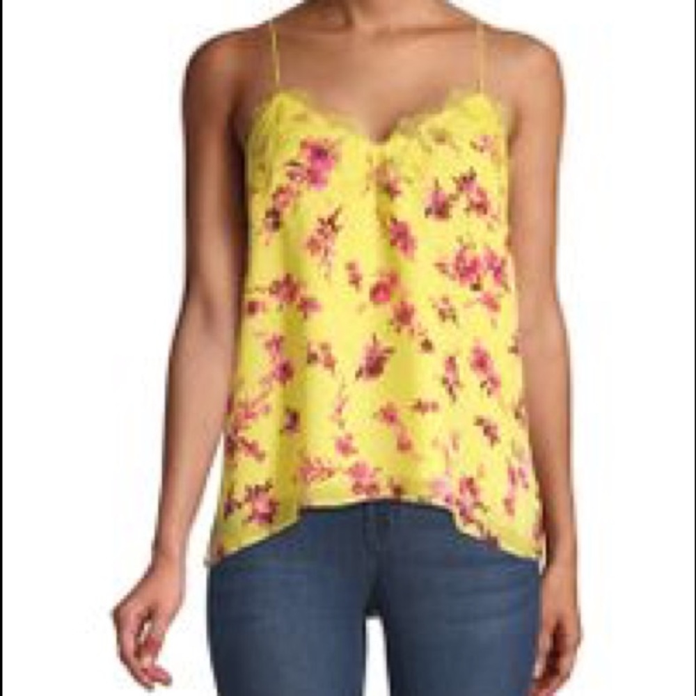 CAMI NYC | The Racer Georgette Hibiscus Top *NEW*